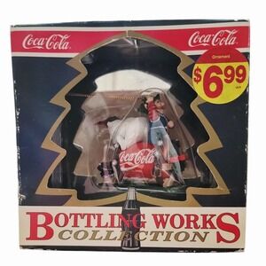 Coca-Cola Bottling Works Collection "Power Drive" Christmas Ornament 1994 w/ Box
